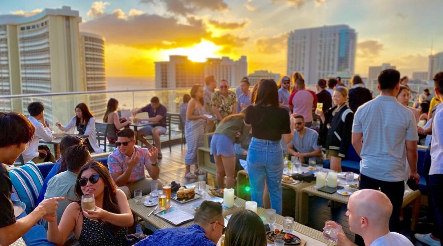 Sunset Vibes at SKY Waikiki